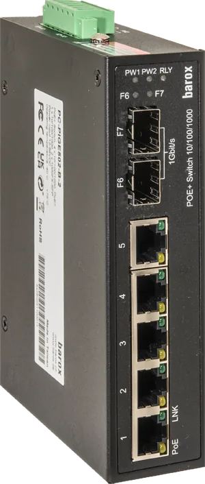 Switche für Hutschienenmontage, 1GBit/s, ohne Management, erweiterter Temperaturbereich