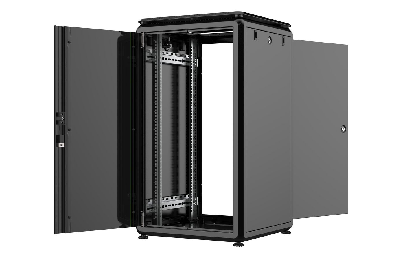 19" Standschrank, 20 HE, Glastür, Data Line schwarz – Bild 2