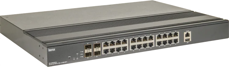IP-Switch managed, L3,  19", 1HE, Industriestandard