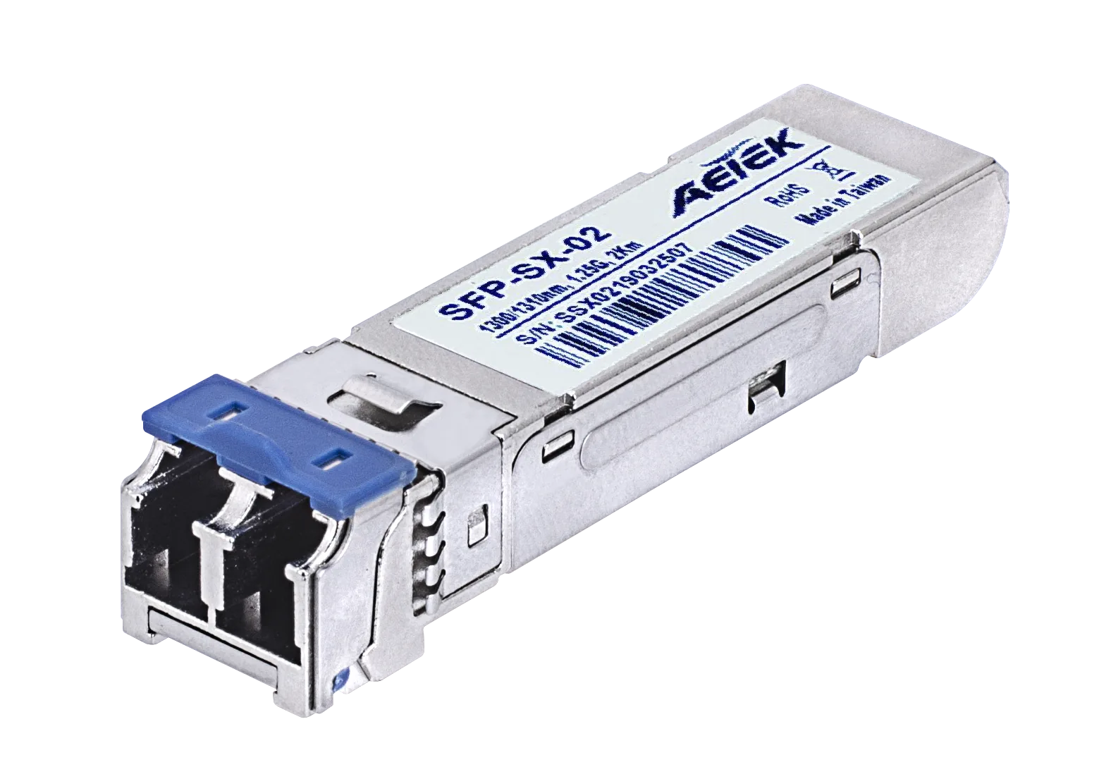 1.25G Ethernet Transceiver, , Multi-mode, SFP Type, 1310 nm, , FP-LD-2Km, Duplex LC, DC 3.3V