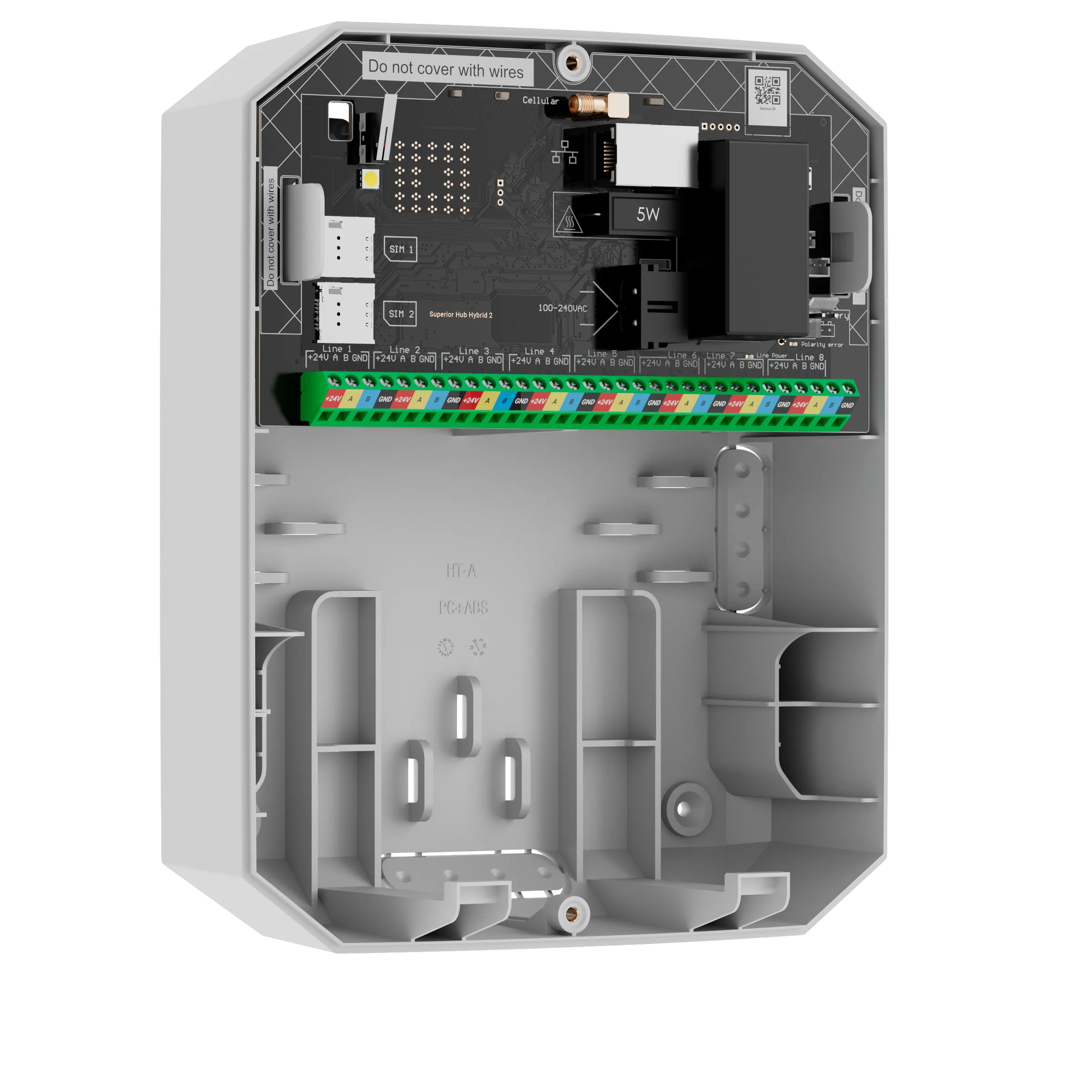 Ajax Superior Hub Hybrid 2 white 250 devices 200 users – image 4