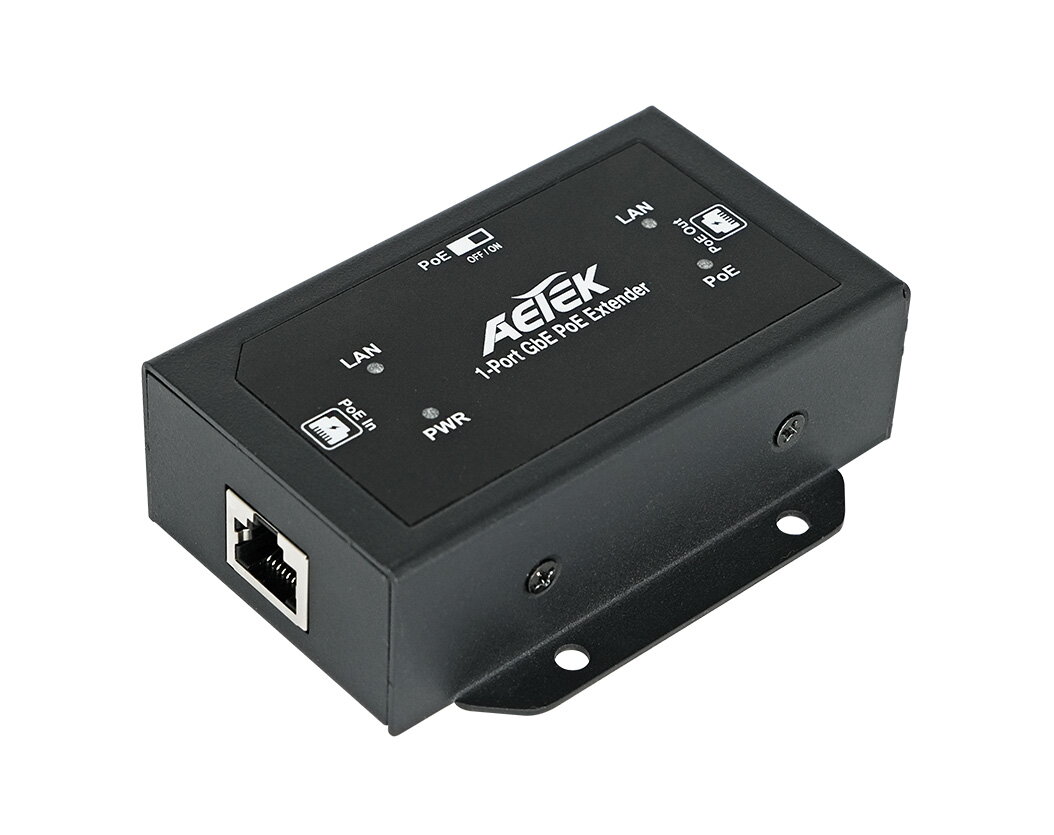 Indoor 1-Port 802.3bt PoE++ to 1-Port 802.3af/at/bt PoE++ Extender