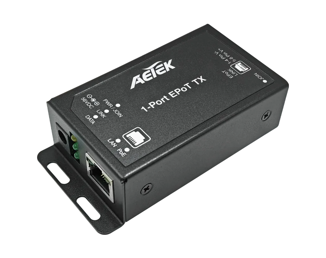 1-Port EPoT TX Adapter with 802.3af/at/bt PoE++ Output