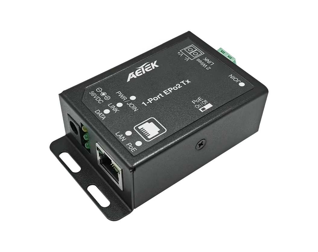 1-Port EPo2 TX Adapter with 802.3af/at/bt PoE++ Output