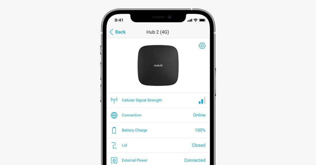 Ajax Hub 2 4G black – image 11
