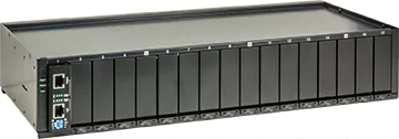 19"/2HE Baugruppenträger für max. 
17 PD-VDSL-MI100