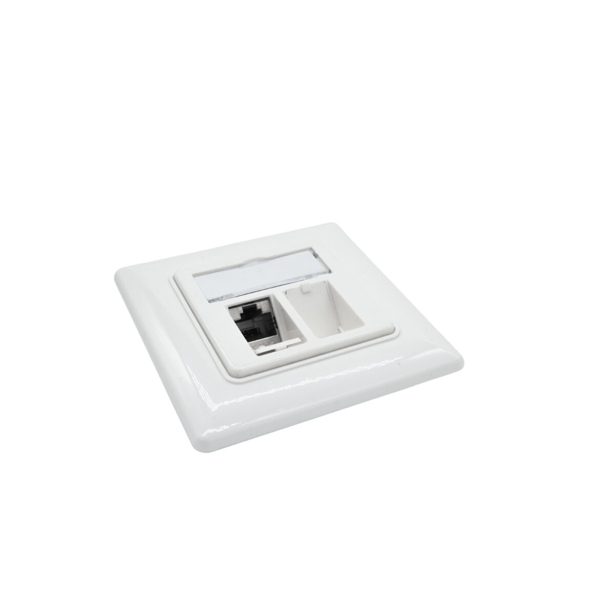 Leermodul Dose 2xRJ45 Schrägauslass – Bild 2