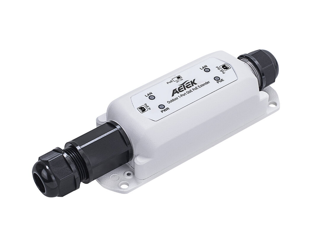 1-port 802.3bt PoE++ to 1-port Passive PoE Extender
