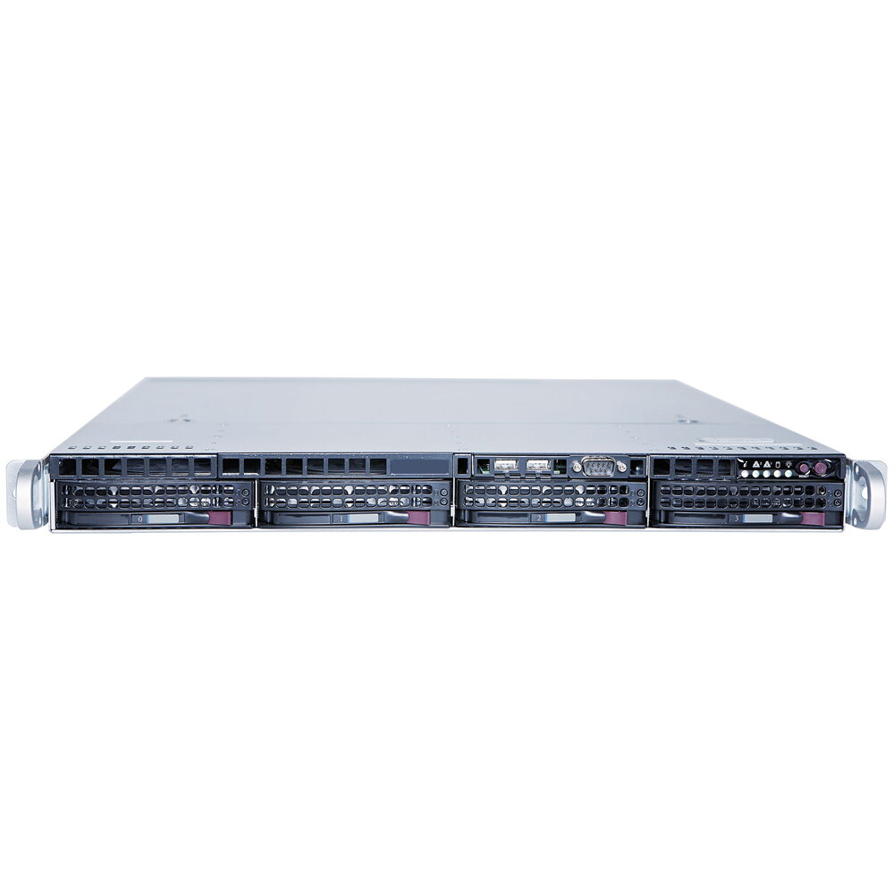 1U 4 Bay Hot-swap Rackmount Server