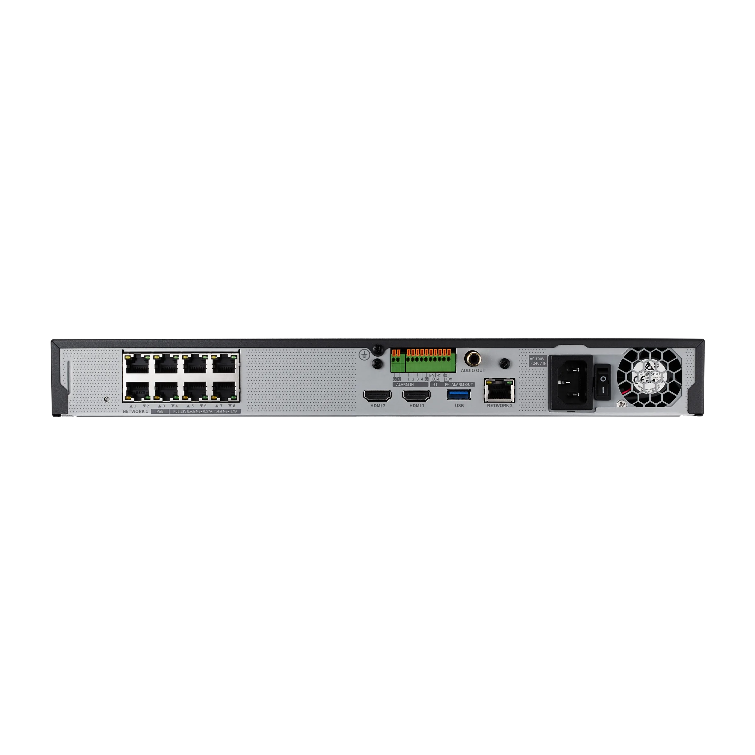 8CH 12MP 100Mbps 2 Bay PoE NVR – Bild 4