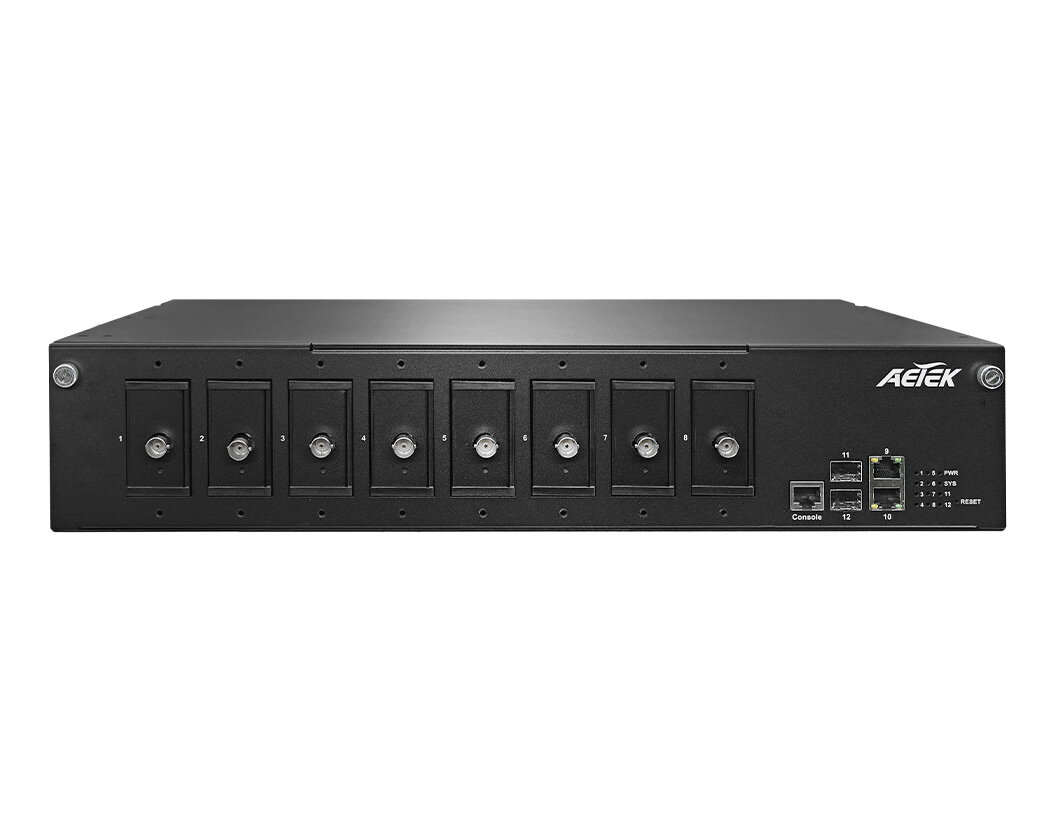 L2 Pro Long Reach PoE Switche, 8 x 75Ω BNC, 2 GE RJ45, 2 GE SFP, 770W power supply, 100-240VAC input – Bild 2