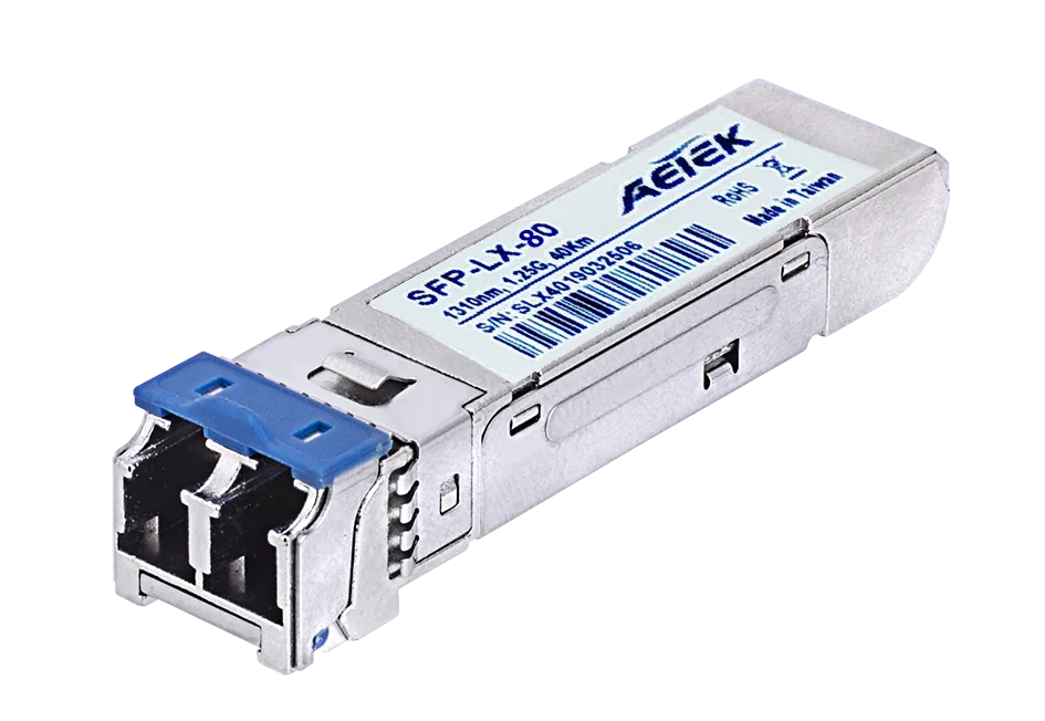 1.25G Ethernet Transceiver, Industrial Model, Single-mode, SFP Type, 1310 nm, , DFB-LD-80Km, Duplex LC, DC 3.3 V