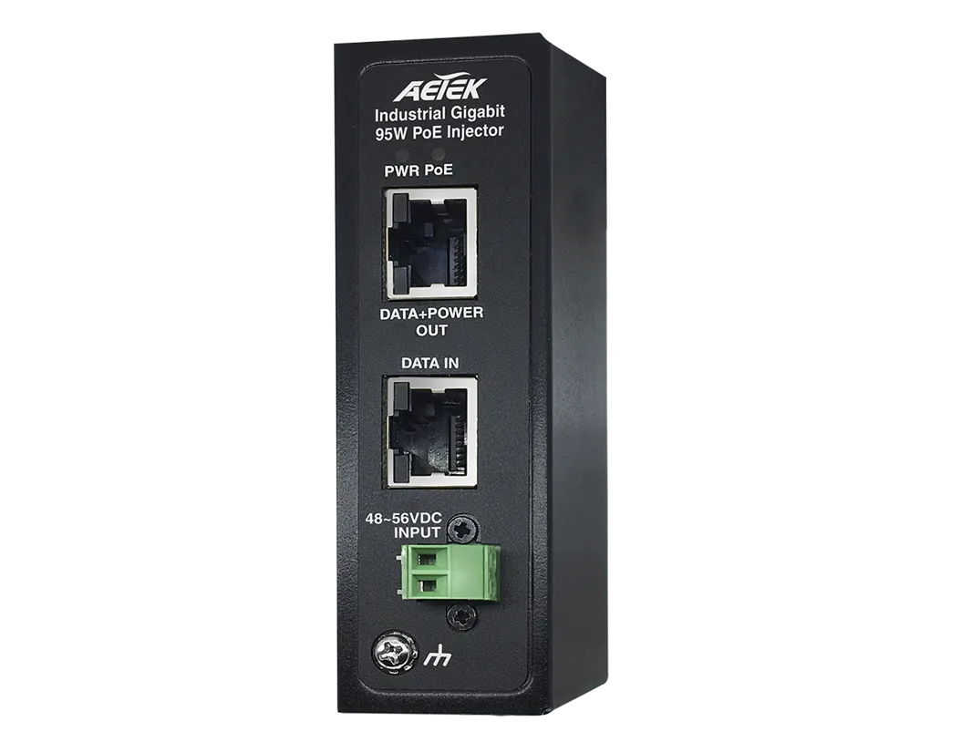 Industrial 1-Port Gigabit 95W PoH PoE Injector