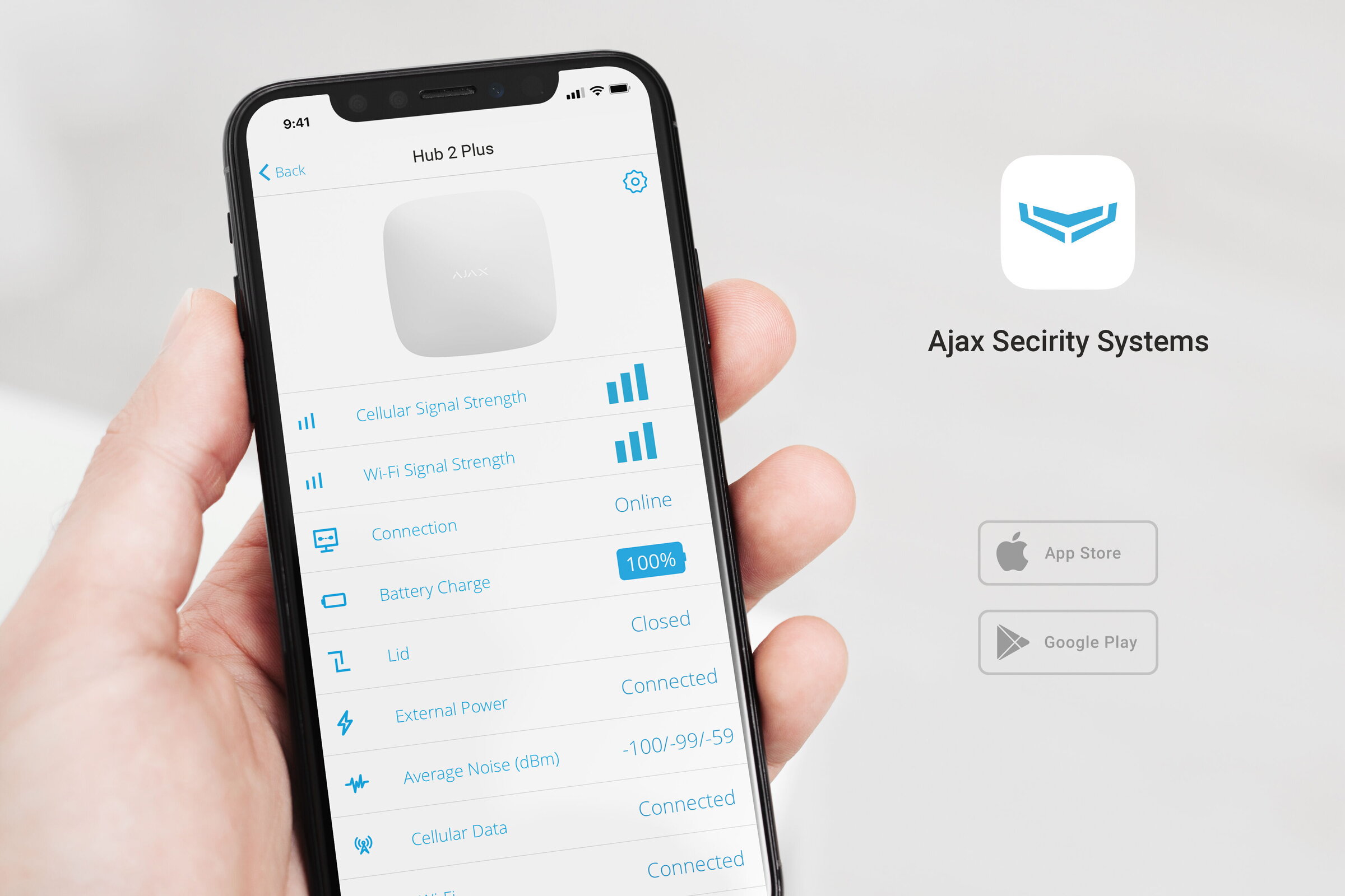 Ajax Hub 2 Plus white – image 4