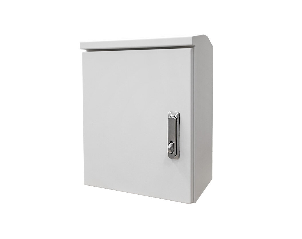 Outdoor Surveillance System PoE Cabinet with Integrated Power and Battery Backup