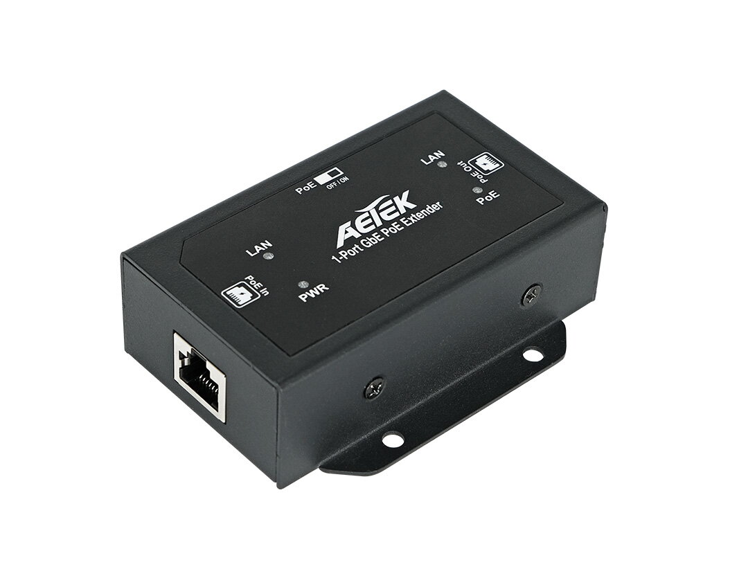 Indoor 1-Port 30/60/90W bt PoE to 1-Port Passive PoE Extender