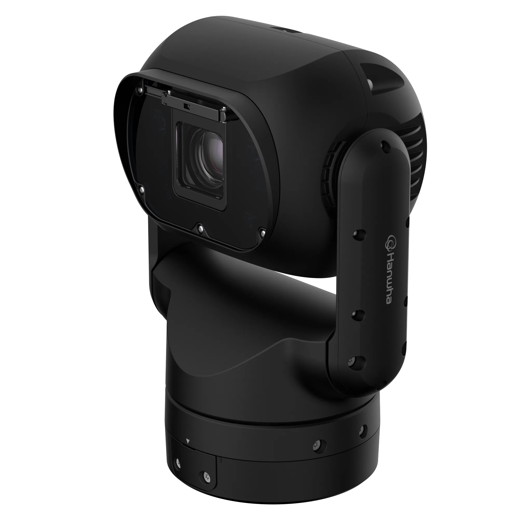 T series Wisenet 9, 8MP AI IR, Rugged PTZ Optically stabilized Black