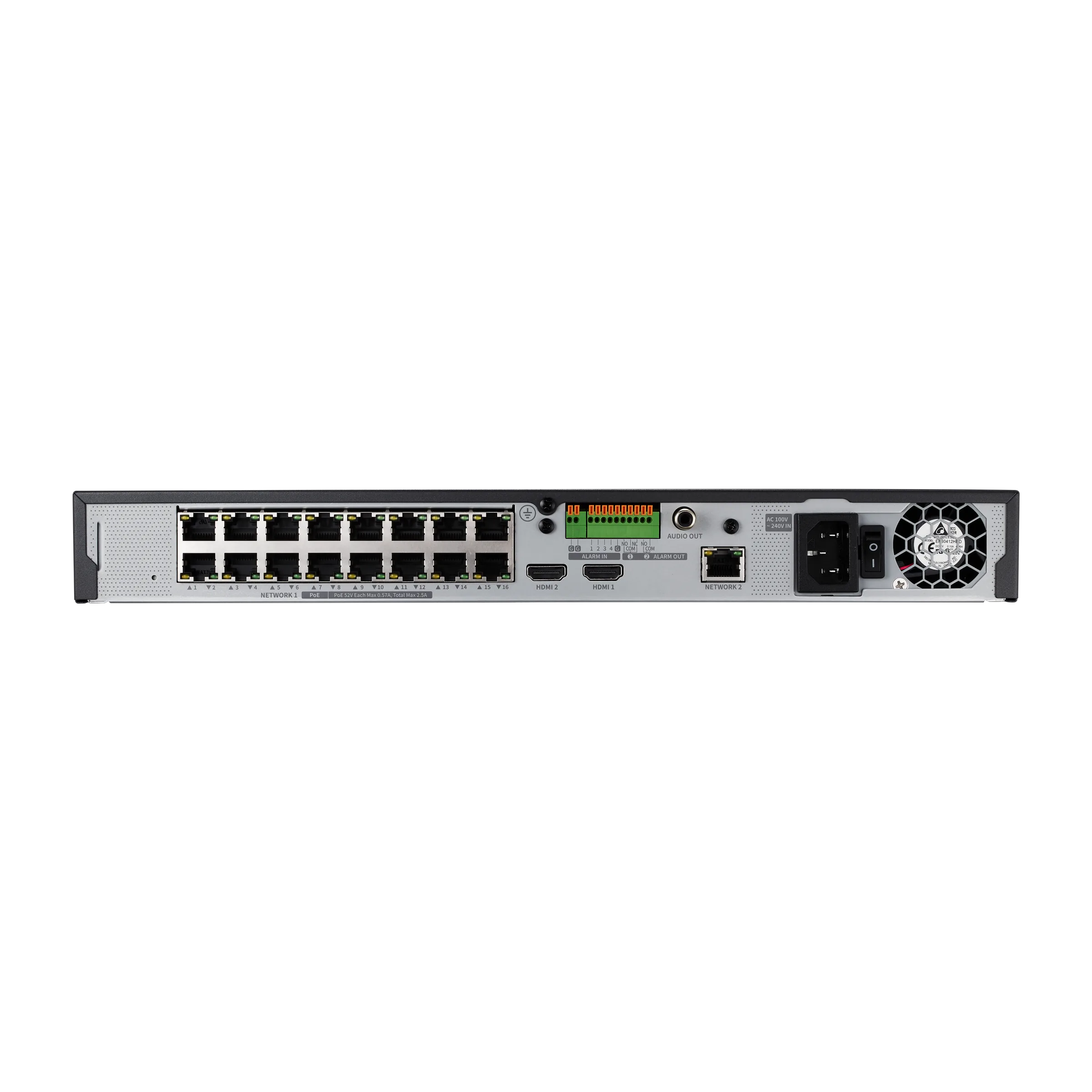 16CH 2 Bay PoE NVR – Bild 3