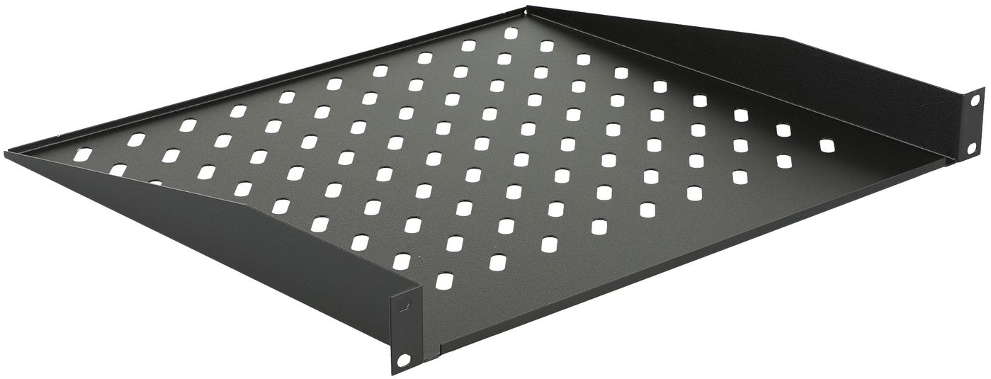 1HE 19" RACK MONTAGE REGAL T=400mm, SCHWARZ