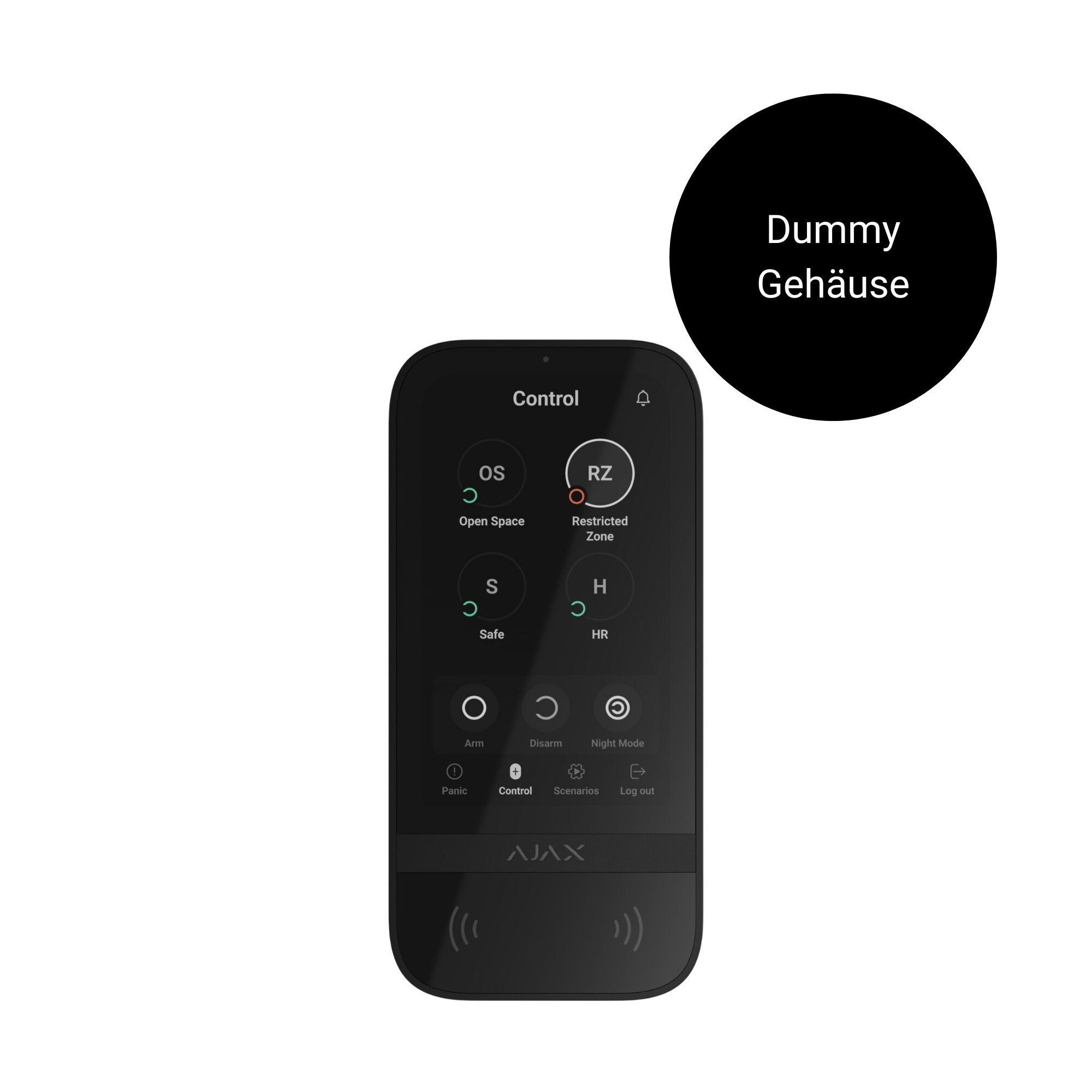 AD- Dummy KeyPad TouchScreen black
