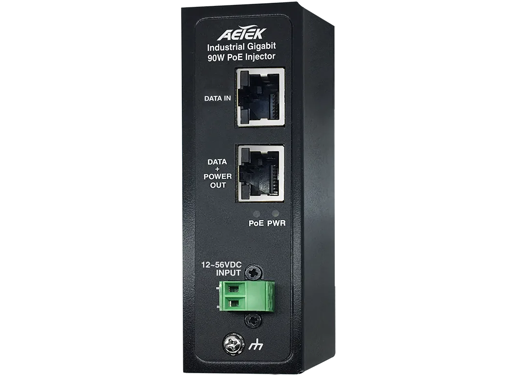 Industrial 1-Port Gigabit 90W bt PoE++ Injector